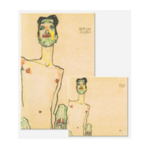 [슈가덕] 에곤쉴레 에곤실레 캔버스 액자 20종 캔버스액자 명화, 마임_35x35cm