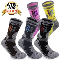 위드삭스 국산 ATB100 쿨론 남성 여성 등산양말 기능성양말 골프 낚시 두꺼운 작업양말, 블랙