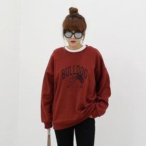 민짱나라 F238_285. 화난불독 맨투맨 롱티셔츠