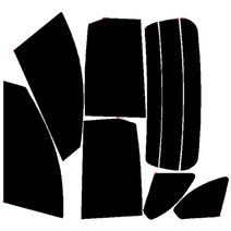 로톰 캡티바 측후면 썬팅필름, 일반-25(연함), 캡티바 기본형 (11년~18년), 쉐보레