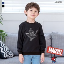 뉴욕꼬맹이 마블 맨투맨(맨투맨z) N001 스파이더맨 - 아동 주니어
