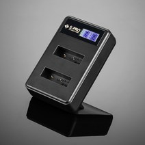 에스프로 소니 NP-BX1 배터리 전용 LCD 듀얼 충전기, SPRO-CH-DU