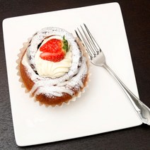 [킴스아트] 브런치접시 (화이트or블랙 1P), 화이트