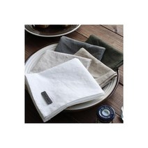 (바이오워싱 퓨어린넨) 다용도 식탁매트 - 베이지&카키계열 (5color)-체리하, 종류:연카키