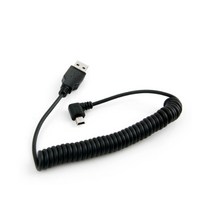 미니5핀 USB 케이블(Short/Mini 5P) 스프링 꺽임 90ㄱ