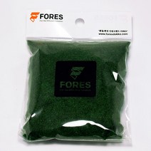 포레스 디오라마 건축모형재료 조경재료 야외잔디 30g 6종, 1.짙은녹색 30g