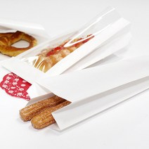 나우스팩 무지 화이트 츄러스봉투 (500매) - W80 x D50 H290mm, 270L0003A 무지 화이트 츄러스봉투 (80x290x50) 500매