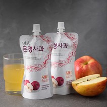 문경오미자밸리 문경사과즙 사과주스 애플주스 생사과즙 꿀사과 부사 사과착즙 파우치 20개, 2400ml, 3박스