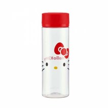 헬로키티 페이스 휴대용물병 400ml 물통차망 실리콘캡, 단품