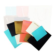 바미샵 무지 종이쇼핑백 두꺼운아트지 다양한컬러 선물포장, 화이트(소), 1개