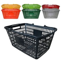 예스토어 쇼핑바구니 신형 플라스틱 바구니, 회색, 1개
