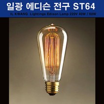 일광 에디슨 전구 ST64 40W