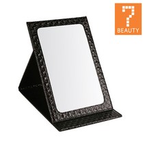 세븐뷰티 미용실 거울 모음(스탠드형) 미용거울, 1개, PK-02 다이아타입-다크브라운