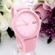 라코스테12.12 2001065 핑크 실리콘밴드 여자시계
