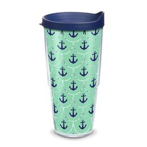 Tervis 이중벽 텀블러 트래블 리드 포함 텀블러/콜드컵, Anchors Scallop, 710ml