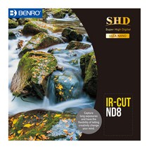 정품 벤로 ND/CPL 필터 모음, SHD IR-CUT ND8 82mm