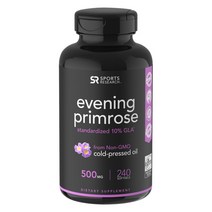 스포츠리서치 이브닝 프림로즈 500mg 소프트젤 글루텐 프리, 240개입, 1개