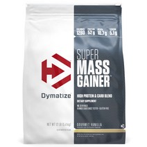 Dymatize 슈퍼 매스 게이너, 고메 바닐라(Gourmet Vanilla), 5.4kg, 1개