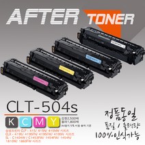 삼성 SL-C1454FW 프린터호환 비정품토너, 03 노랑 CLT-Y504S, 1개