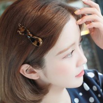 미스21 호피모듬 헤어핀 머리핀 헤어악세사리