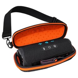 ODG JBL FLIP7 에어뮤직 스트랩 케이스, 블랙 + 오렌지, 단일상품