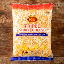 트리플 슈레드 치즈, 1kg, 1개입, 1개