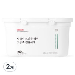 살림백서 딥클린 트리플 액션 고농축 캡슐세제, 100개입, 16g, 2개
