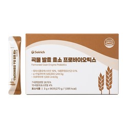 곡물 발효 효소 프로바이오틱스, 3g, 90개