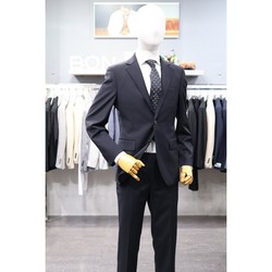 BON 정장 BNFSJA010BK 블랙 솔리드 울스판 기본 수트
