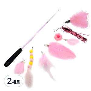 딩동펫 고양이 컬러풀 낚싯대 8종 세트