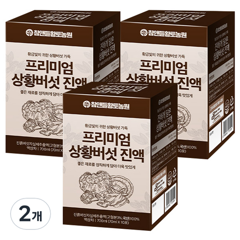 참앤들황토농원 프리미엄 상황버섯진액 30p