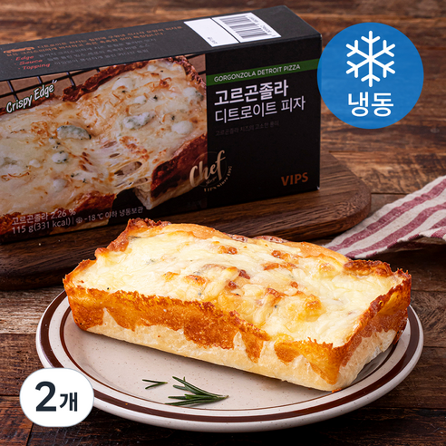 [로켓프레시] 빕스 고르곤졸라 디트로이트 피자 (냉동)