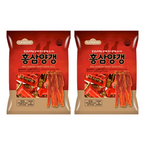 일광제과 홍삼양갱, 250g, 2개
