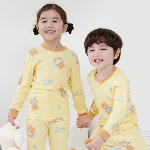 보누맘 기모 후라이스 아동 발열 실내복 상하의 세트