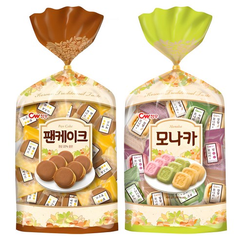 청우식품 팬케이크 400g + 종합모나카 400g