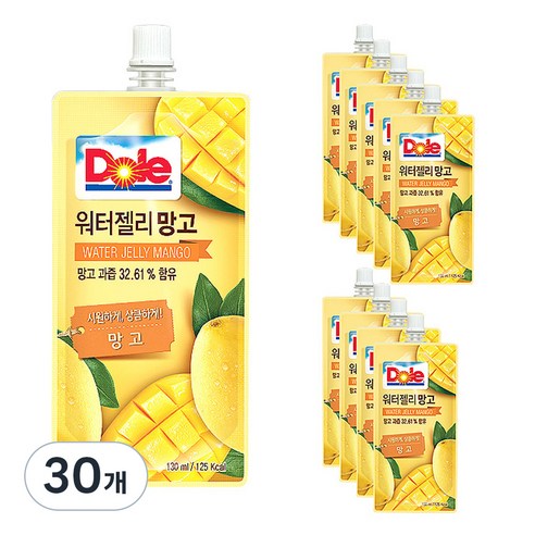 돌 워터 젤리 망고, 130ml, 30개
