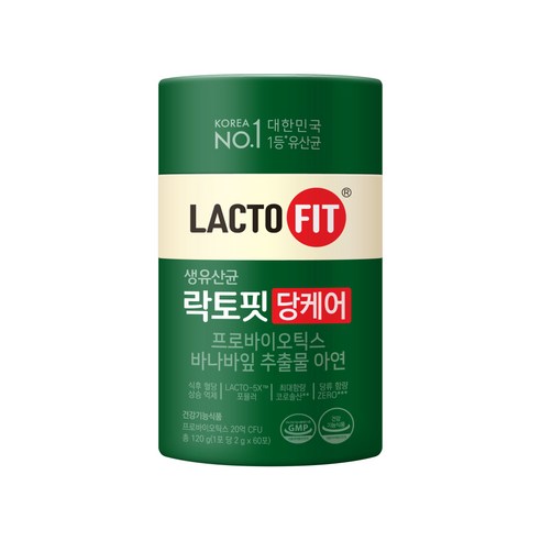 락토핏 당케어 유산균, 120g, 1개