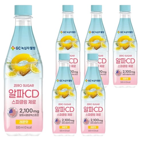 GC녹십자웰빙 알파CD 스파클링 제로 레몬맛