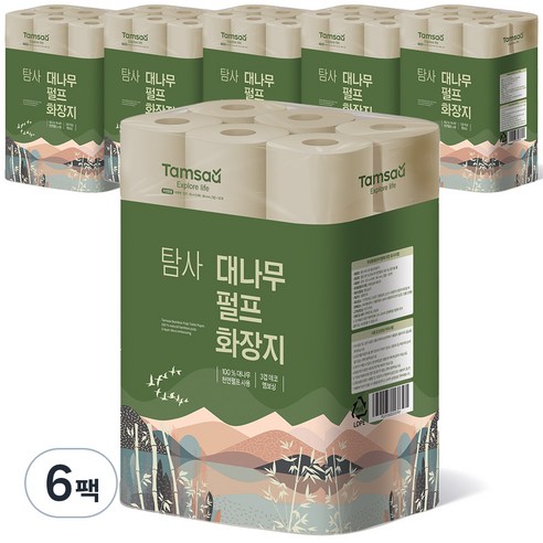 탐사 대나무 펄프 화장지 3겹 30m
