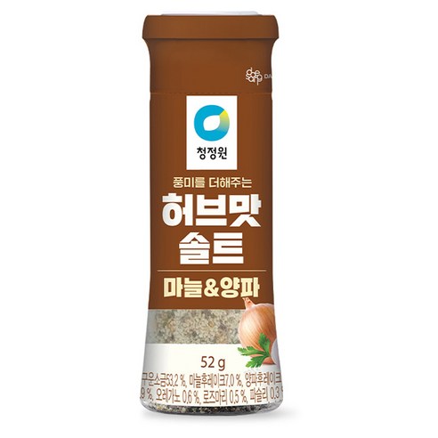 청정원 허브맛솔트 마늘&양파, 52g, 1개