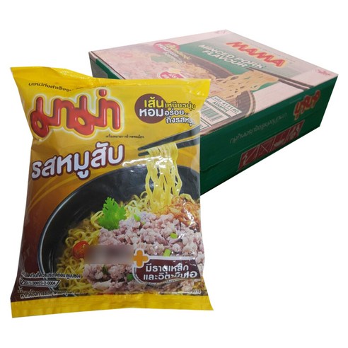 마마 민스드 포크 플레이버 무샵 봉지라면 60g