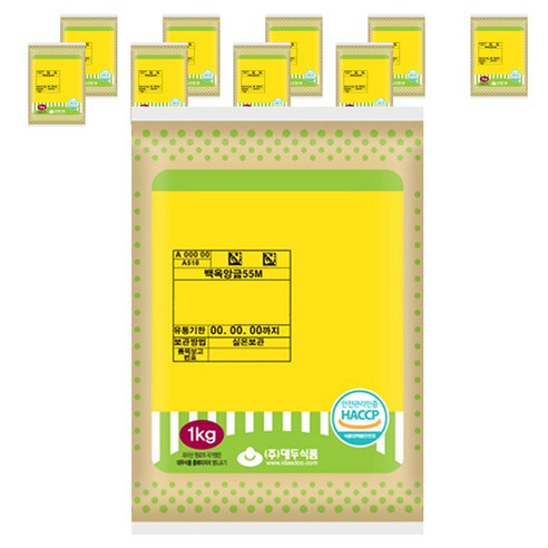 대두식품 백옥앙금 55M, 10개, 1kg