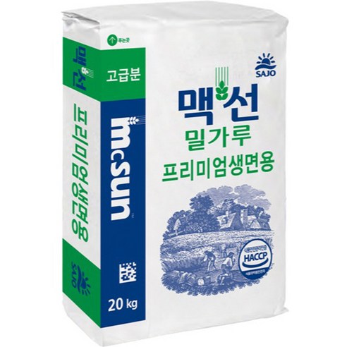 MCSUN 프리미엄생면용 밀가루, 20kg, 1개