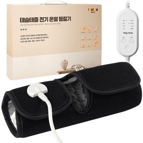 테슬테즐 전기 온열 손목 찜질기 프리미엄 네오플랜 블랙, PR-A1, 네오플랜 블랙