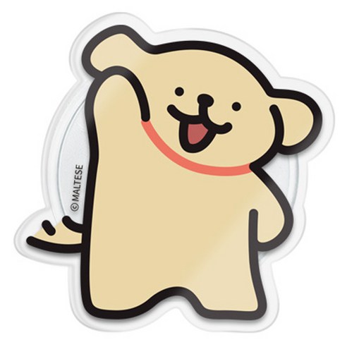 몰티즈 러블리 아크릴 스마트 갠톡 휴대폰 거치대