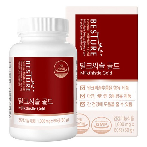 베스처 밀크씨슬 골드 60g, 1개, 60정
