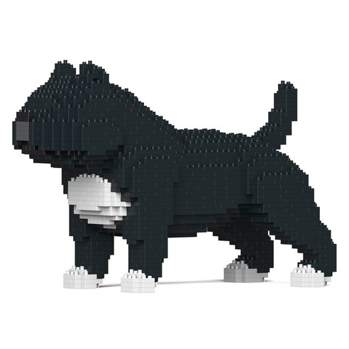 JEKCA 아메리칸 불리 강아지 블럭 S, 블랙, 1개