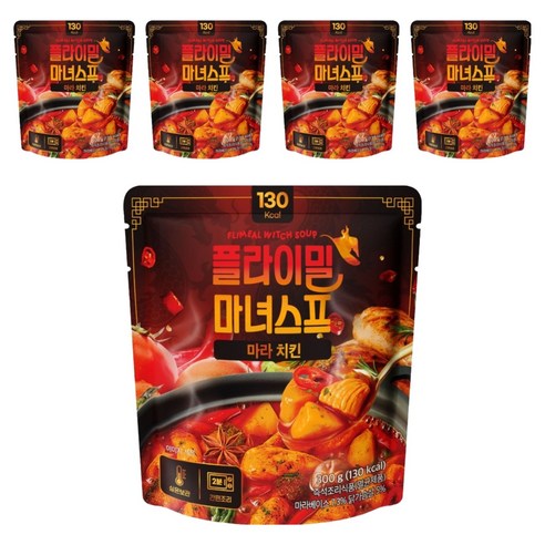 플라이밀 마녀스프 마라 치킨, 300g, 5개