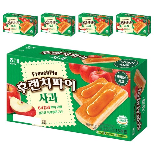 해태제과 후렌치파이 사과, 192g, 5개