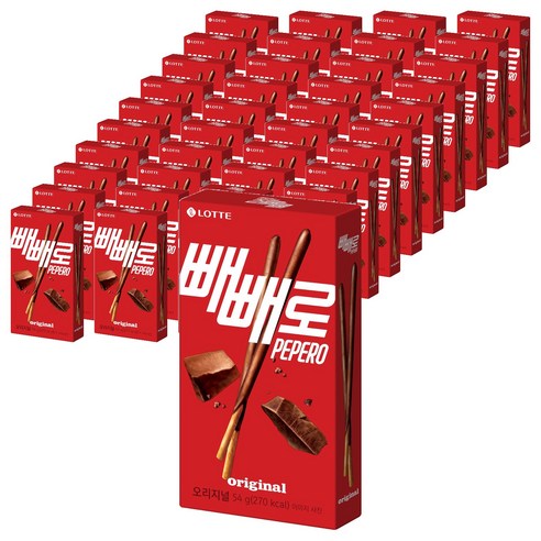 빼빼로 오리지날, 54g, 40개